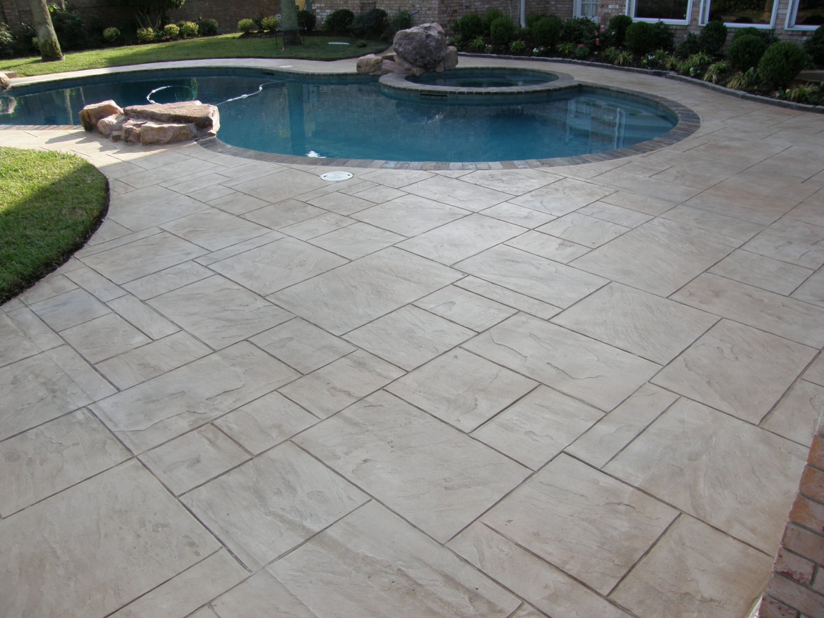 Photos Using Products From SCP Supply Houston Stamped Concrete Products
